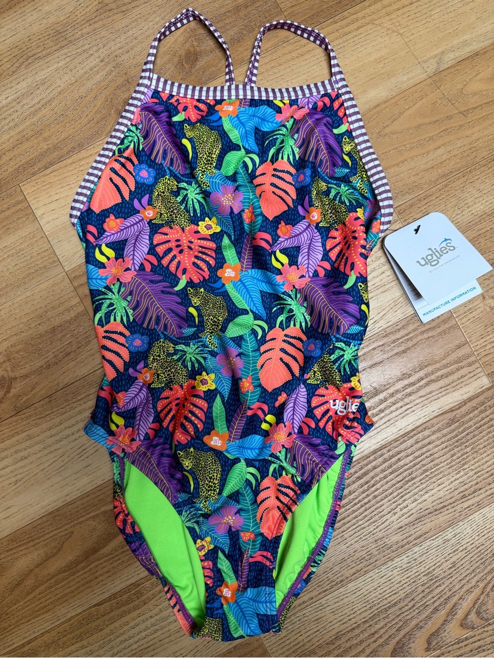 Dolfin Jungle Jam One-Piece Swimsuit – size 32 NWT
